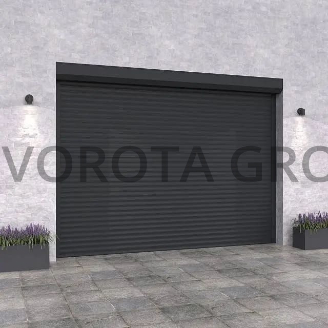 Рулонные ворота для гаража Doorhan темно-серого цвета 3000x2700