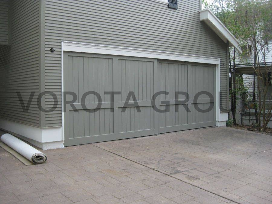 Откатные гаражные ворота серого цвета 3000x2000