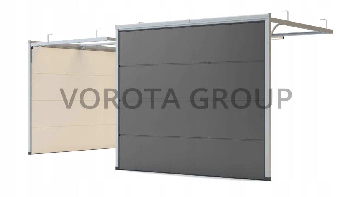 Секционные ворота для гаража Doorhan серые 2500x2100